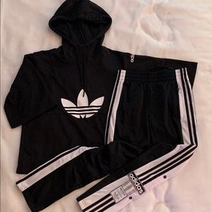 Girls athletic ADIDAS top and bottom combo